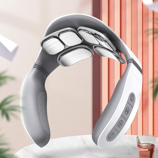 Masseur Cervical Électrique | Télécommande | Rechargeable | Livraison Offerte